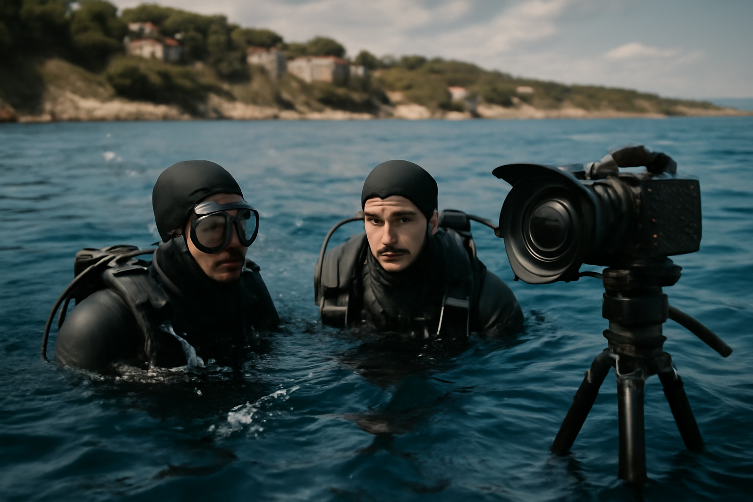 le grand bleu : scène photo réaliste de plongée dans l'océan