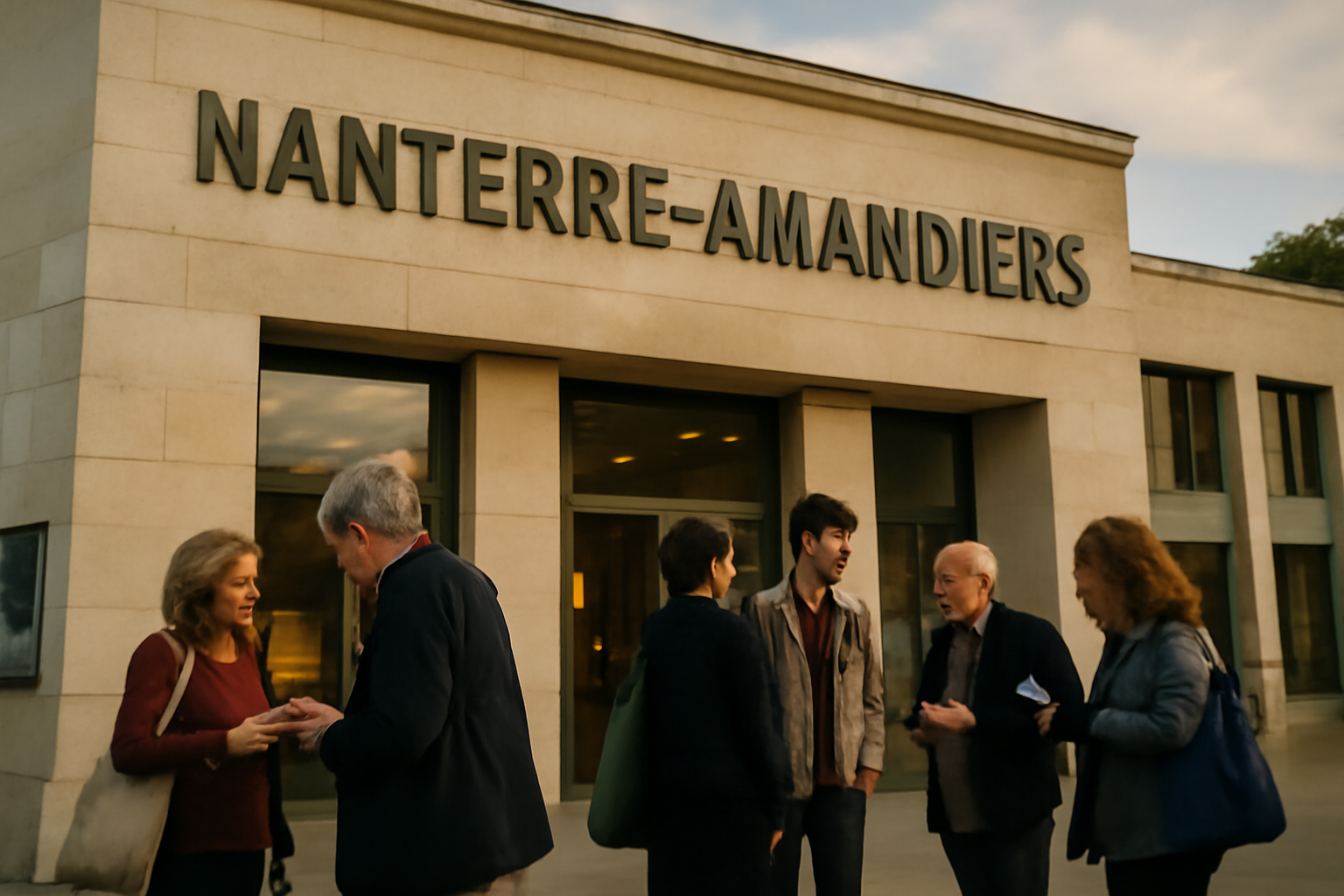 nanterre-amandiers, entrée du Centre dramatique national à Nanterre
