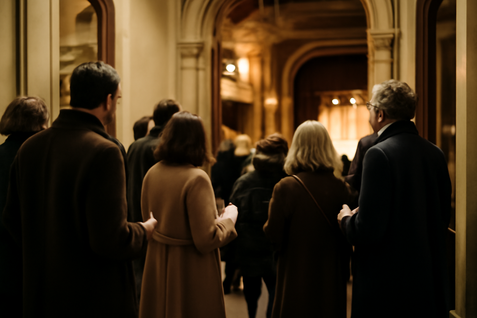 théâtre de l'aquarium, salle et scène lors d'une représentation, lumière de projecteurs, public assis, ambiance soirée parisienne