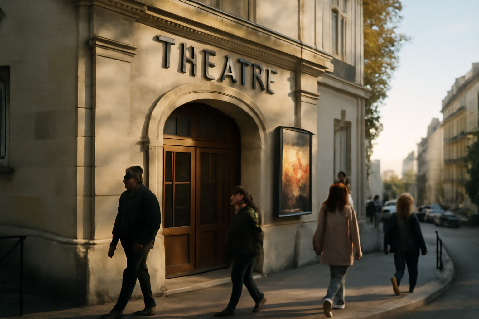 Façade du théâtre de l’atelier à Montmartre, Paris