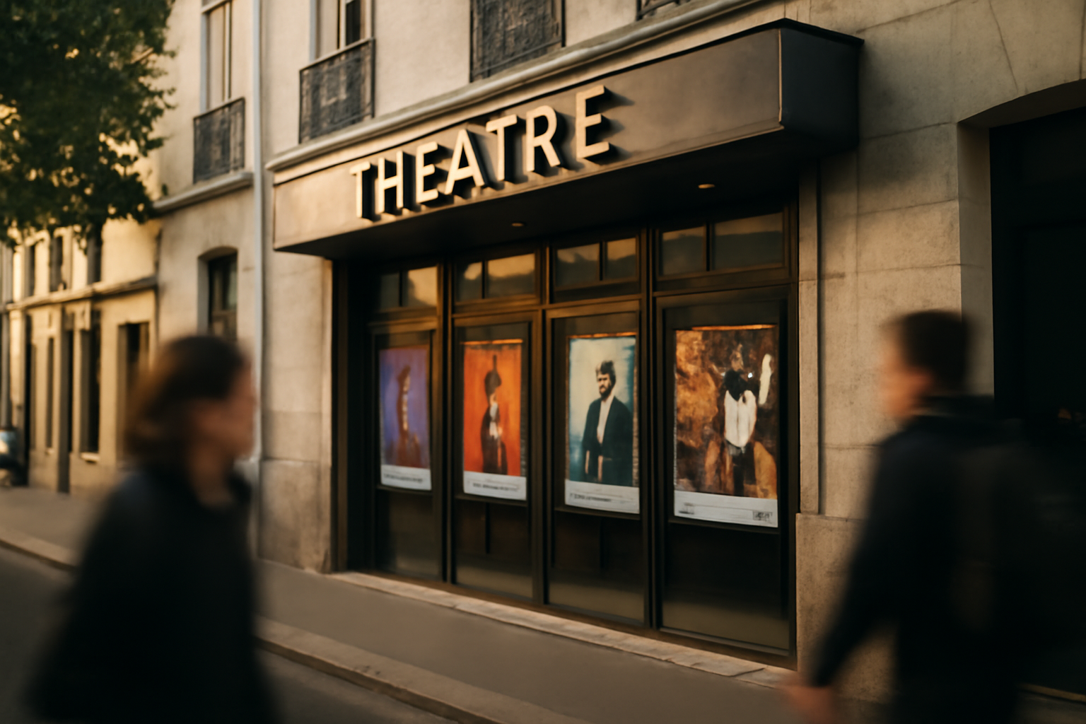 façade du théâtre de la Bastille à Paris 11e, entrée rue de la Roquette