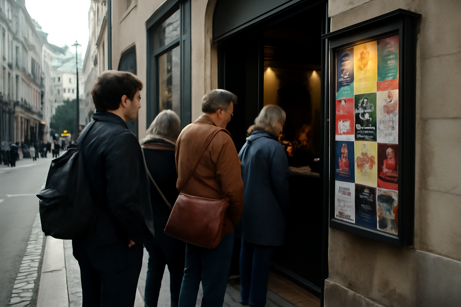 théâtre du marais à Paris : façade et entrée de salle de spectacle