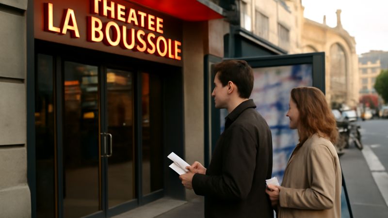 Billetterie Théâtre La Boussole Paris : 5 étapes
