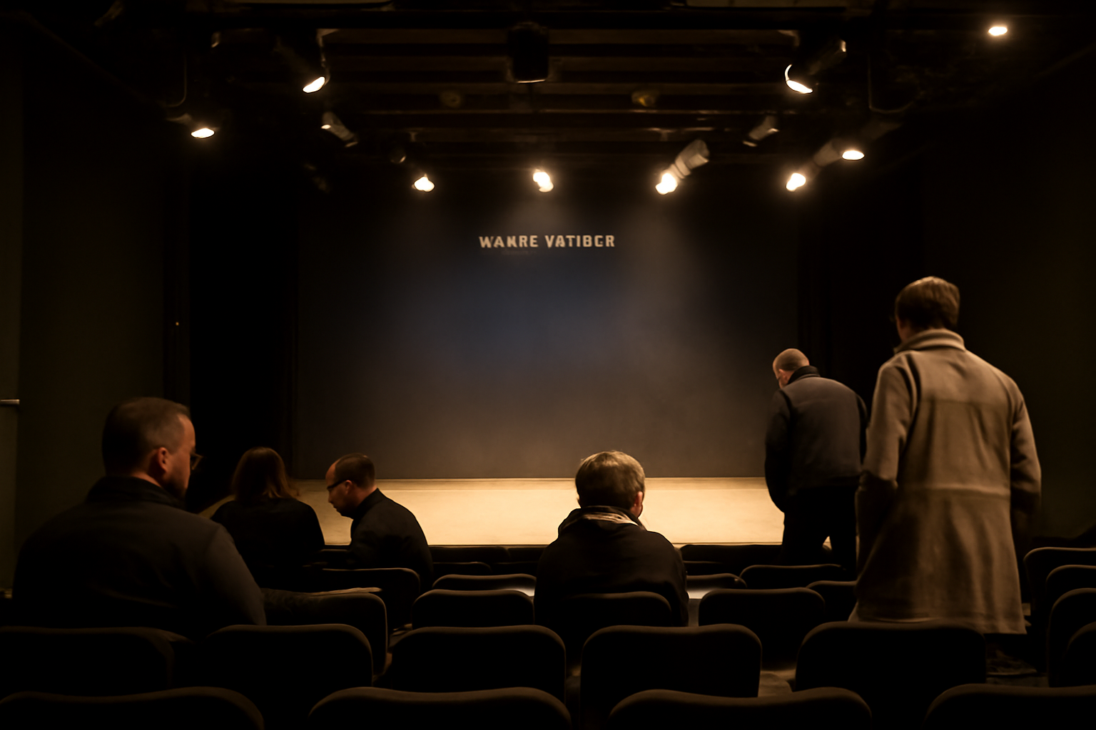 Théâtre de la reine blanche à Paris : salle et scène lors d’une représentation