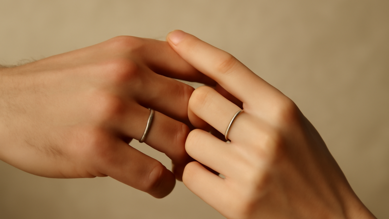 Bague au doigt : signification par doigt