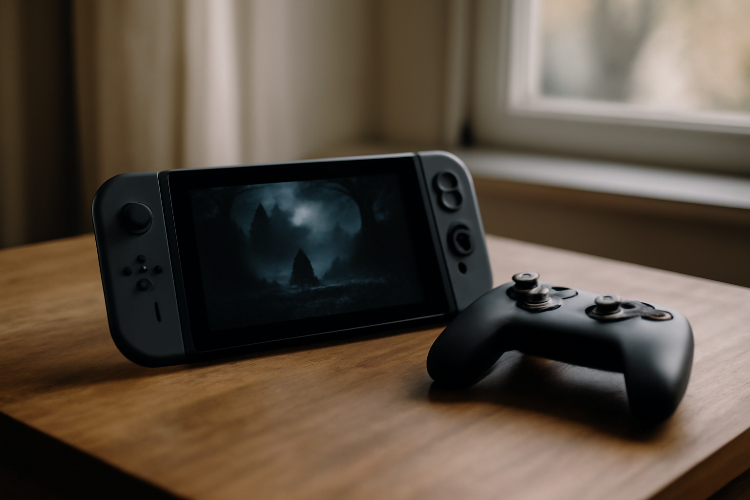 Clair Obscur: Expedition 33 sur clair obscur switch, console Nintendo en mode portable avec écran de jeu