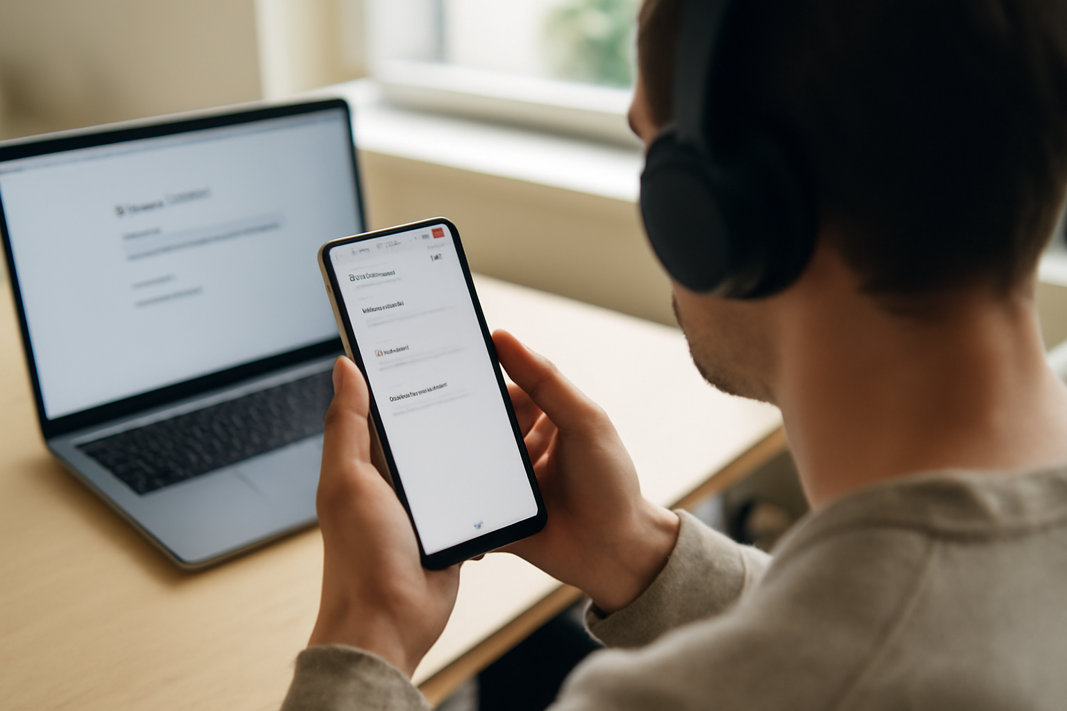Vérification de compatibilité PGSharp sur un smartphone Android avec écran de paramètres
